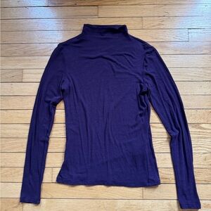 Banana Republic Deep Purple Long Sleeve Top